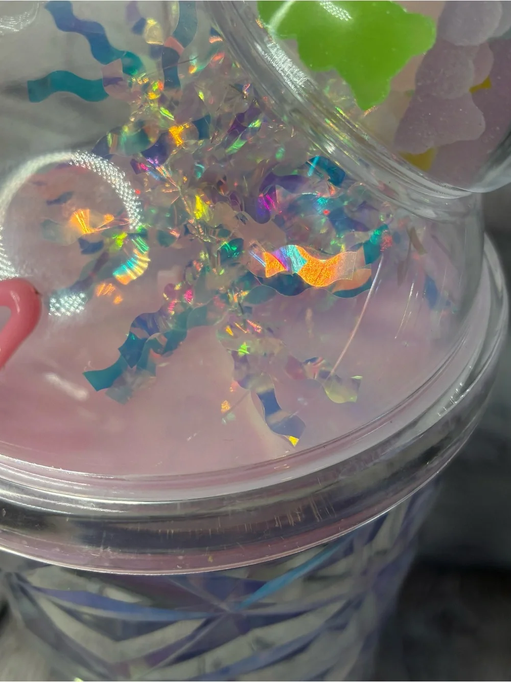Starbucks Iridescent Purple Tumbler with‎ Pink Mickey Ears Lid